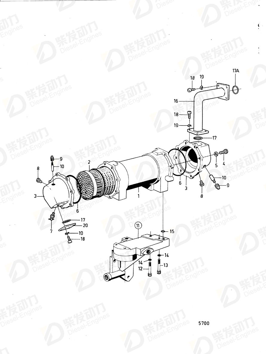 VOLVO Housing 820542 Drawing